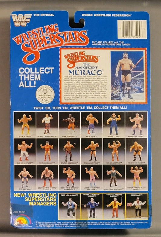 1986 WWF LJN Wrestling Superstars Series 3 The Magnificent Muraco [With Small Text on Shirt]