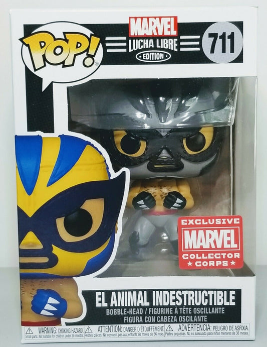 2021 Marvel Collector Corps Exclusive Lucha Libre Edition Funko POP! 711 El Animal Indestructible