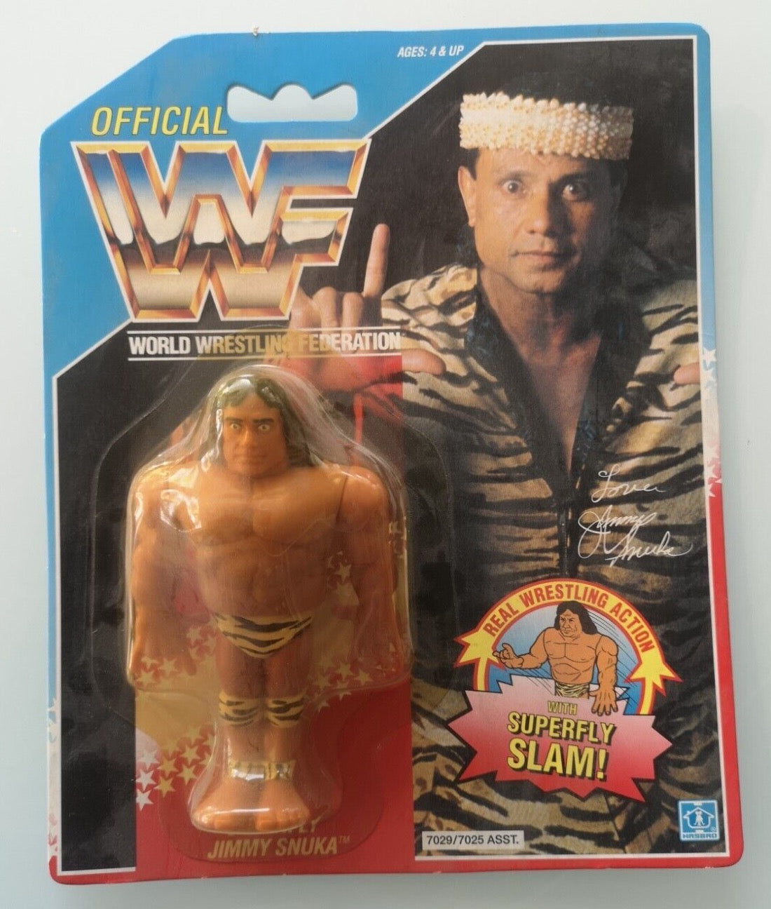 1991 WWF Hasbro Series 2 Jimmy Snuka with Superfly Slam