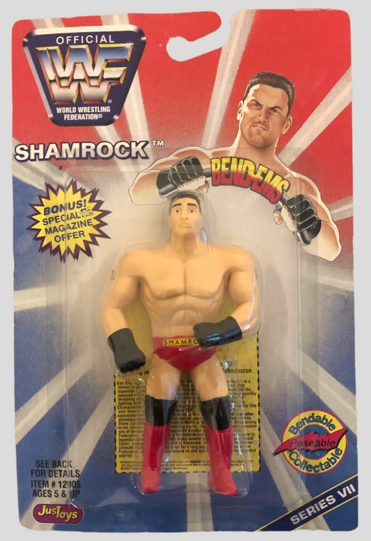 1997 WWF Just Toys Bend-Ems Series 7 Shamrock