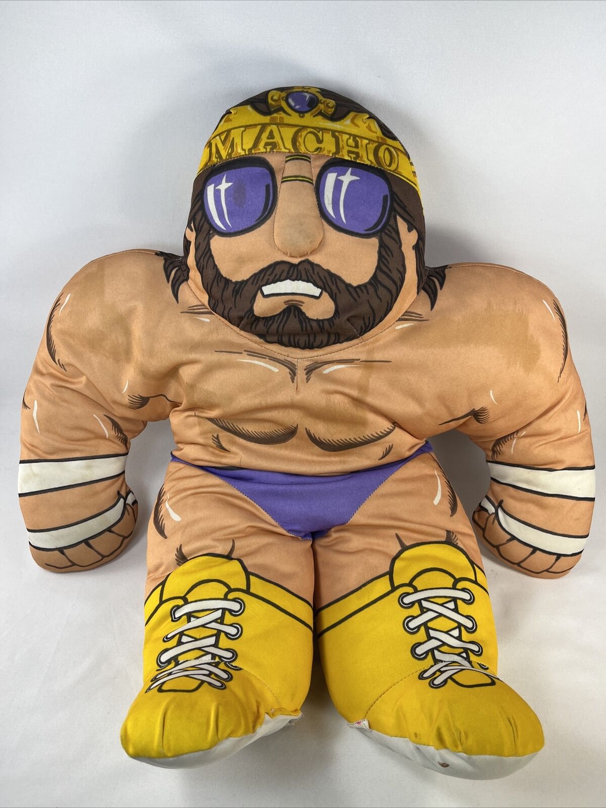 Vintage WWF 1990s Macho King Randy Savage deals Wrestling Buddies Doll Plush Tonka