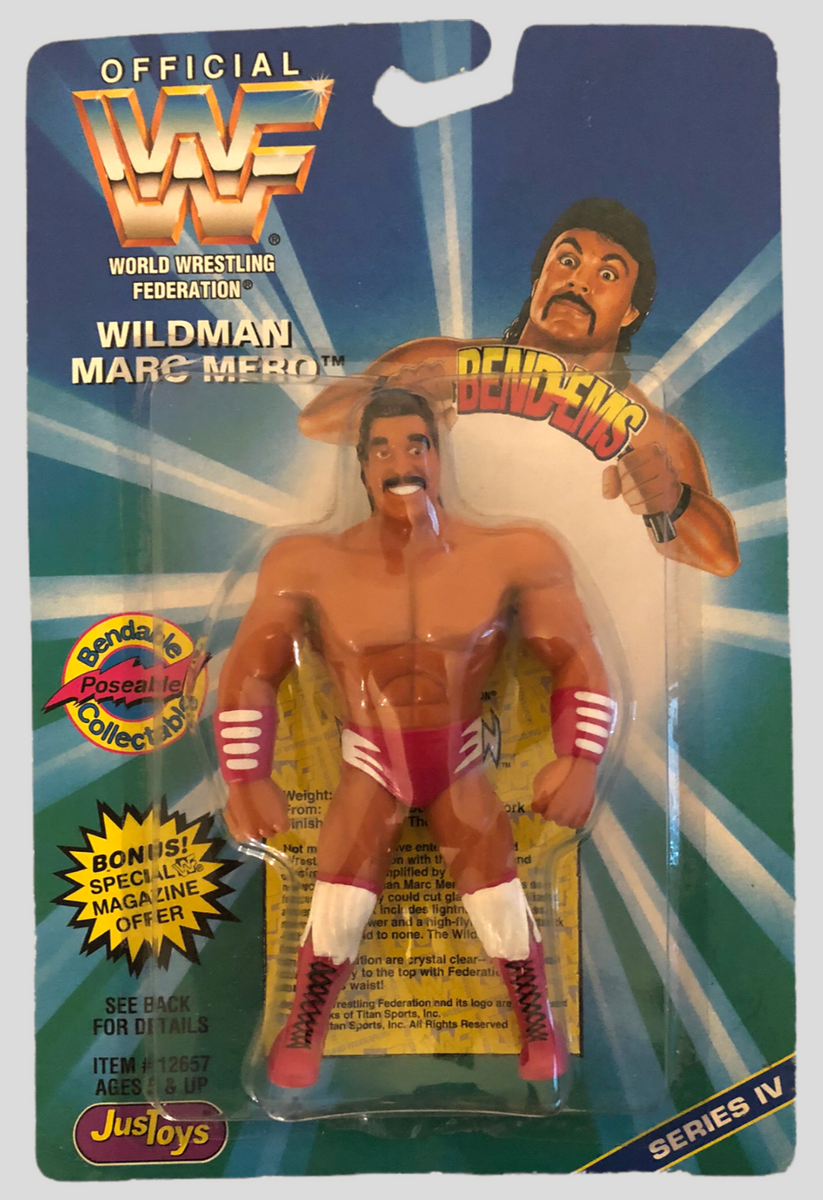 1996 WWF Just Toys Bend-Ems Series 4 Wildman Marc Mero – Wrestling ...