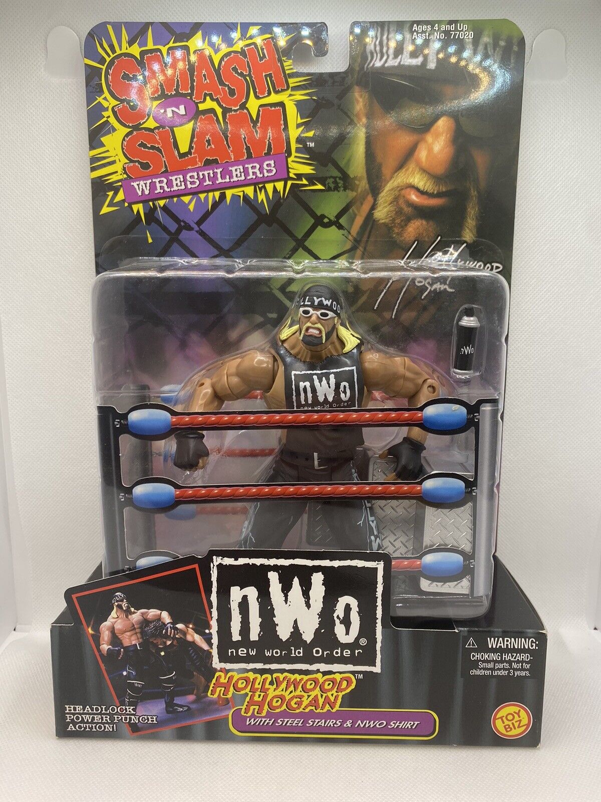 1999 WCW Toy Biz Smash 'N' Slam Hollywood Hogan [Dark Skin]