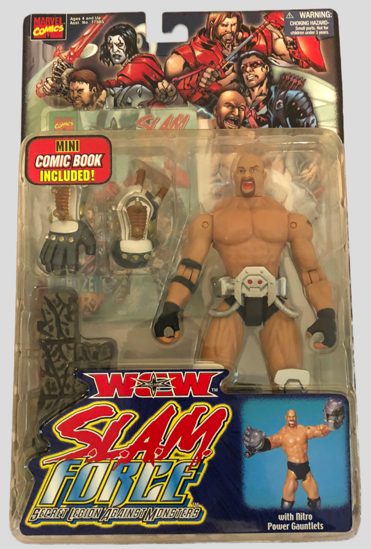 2000 WCW Toy Biz S.L.A.M. Force Goldberg