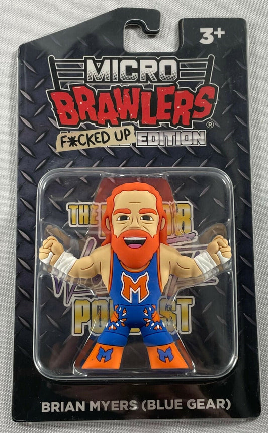 2021 Major Wrestling Figure Podcast Micro Brawlers F*cked Up Edition Brian Myers [Blue Gear]