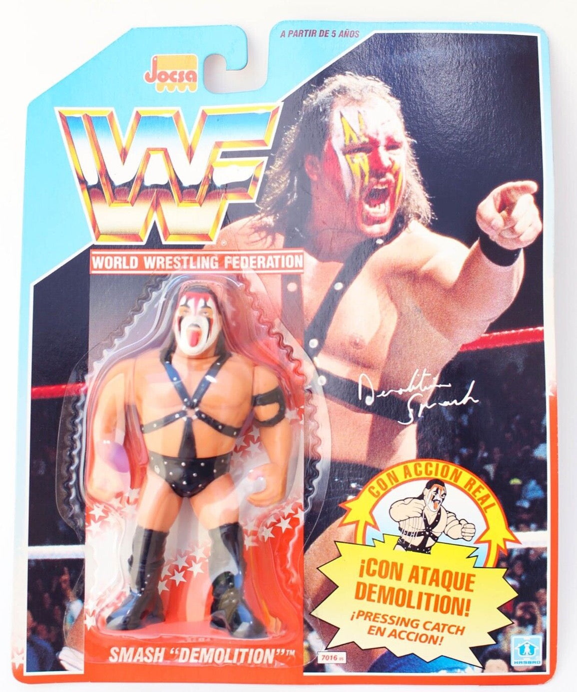 1990 WWF Hasbro Series 1 Smash with Demolition Smasher