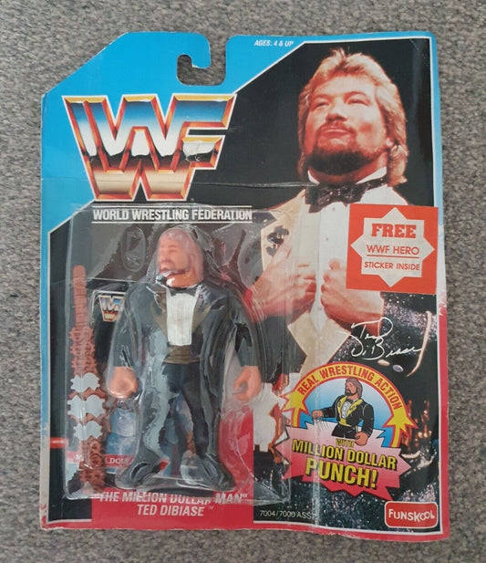 1994 WWF Funskool "The Million Dollar Man" Ted DiBiase with Million Dollar Punch!