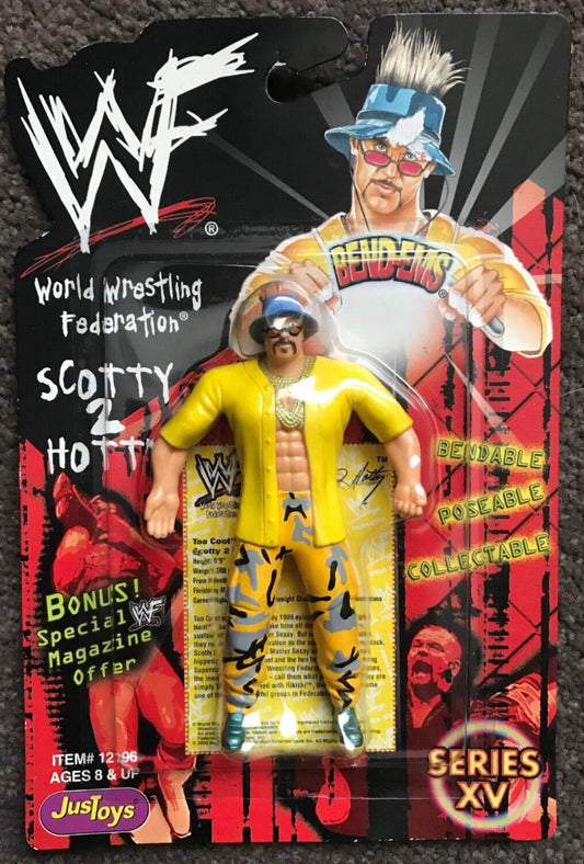 2000 WWF Just Toys Bend-Ems Series 15 Scotty 2 Hotty