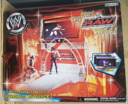 2002 WWE Jakks Pacific R-3 Tech The New RAW Stage