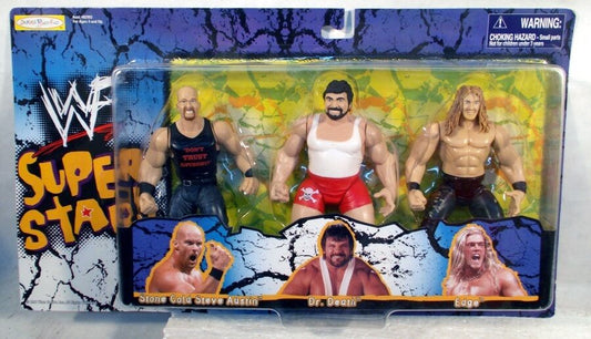 1999 WWF Jakks Pacific Superstars Series 7 Multipack: Stone Cold Steve Austin, Dr. Death & Edge [Exclusive]