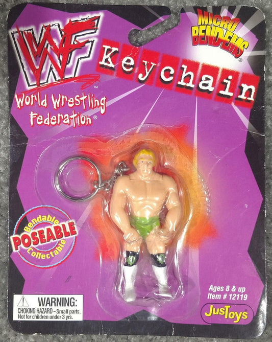 1999 WWF Just Toys Micro Bend-Ems Keychain B.A. Billy Gunn