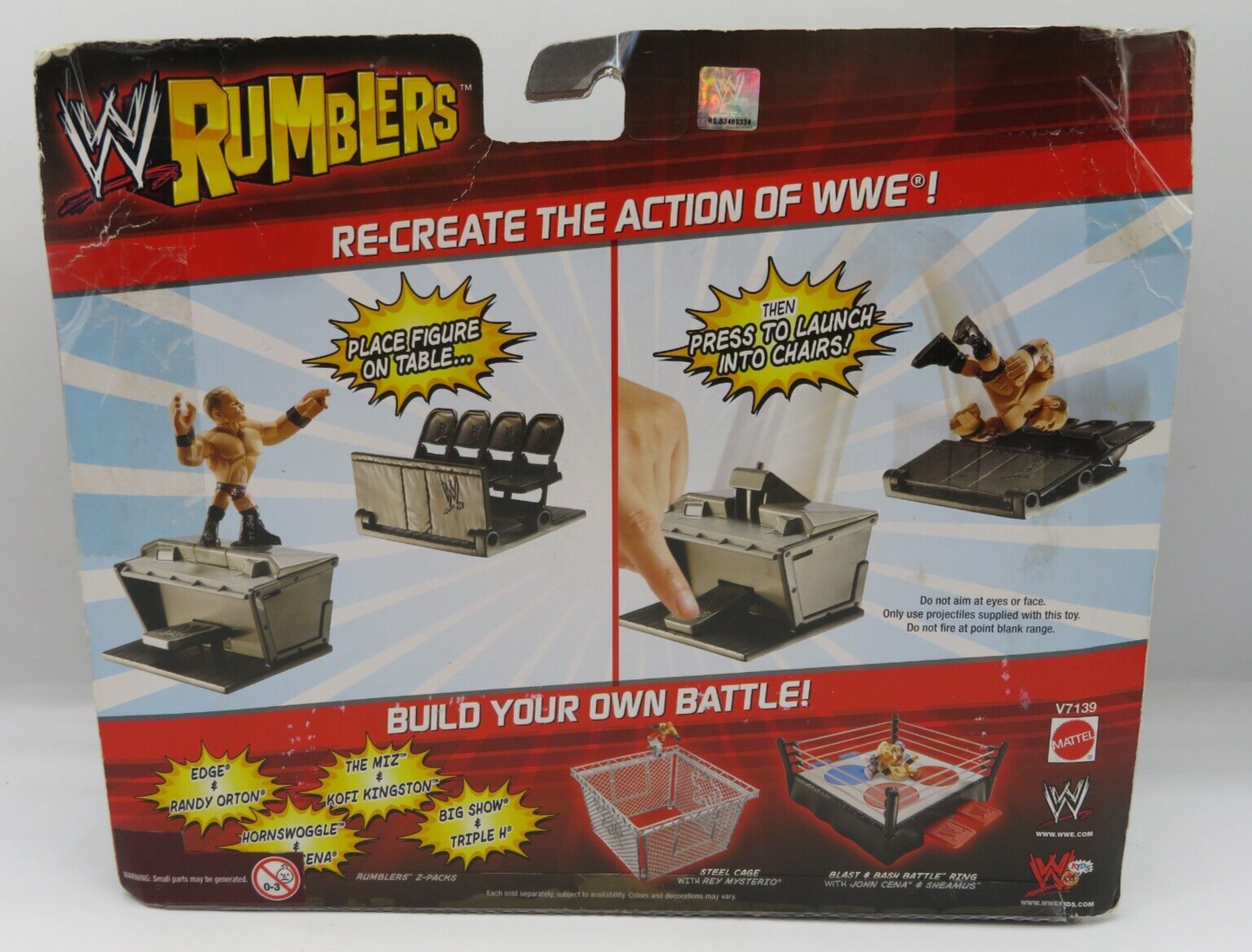2011 WWE Mattel Rumblers Series 1 Ringside Takedown Playset [With Randy Orton]
