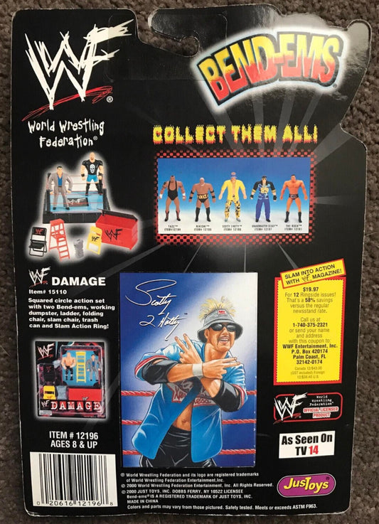 2000 WWF Just Toys Bend-Ems Series 15 Scotty 2 Hotty