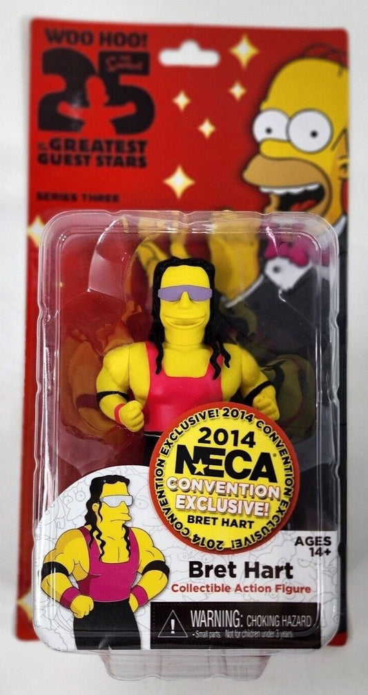 2014 NECA The Simpsons Greatest Guest Stars Series 3 SDCC Exclusive Bret Hart