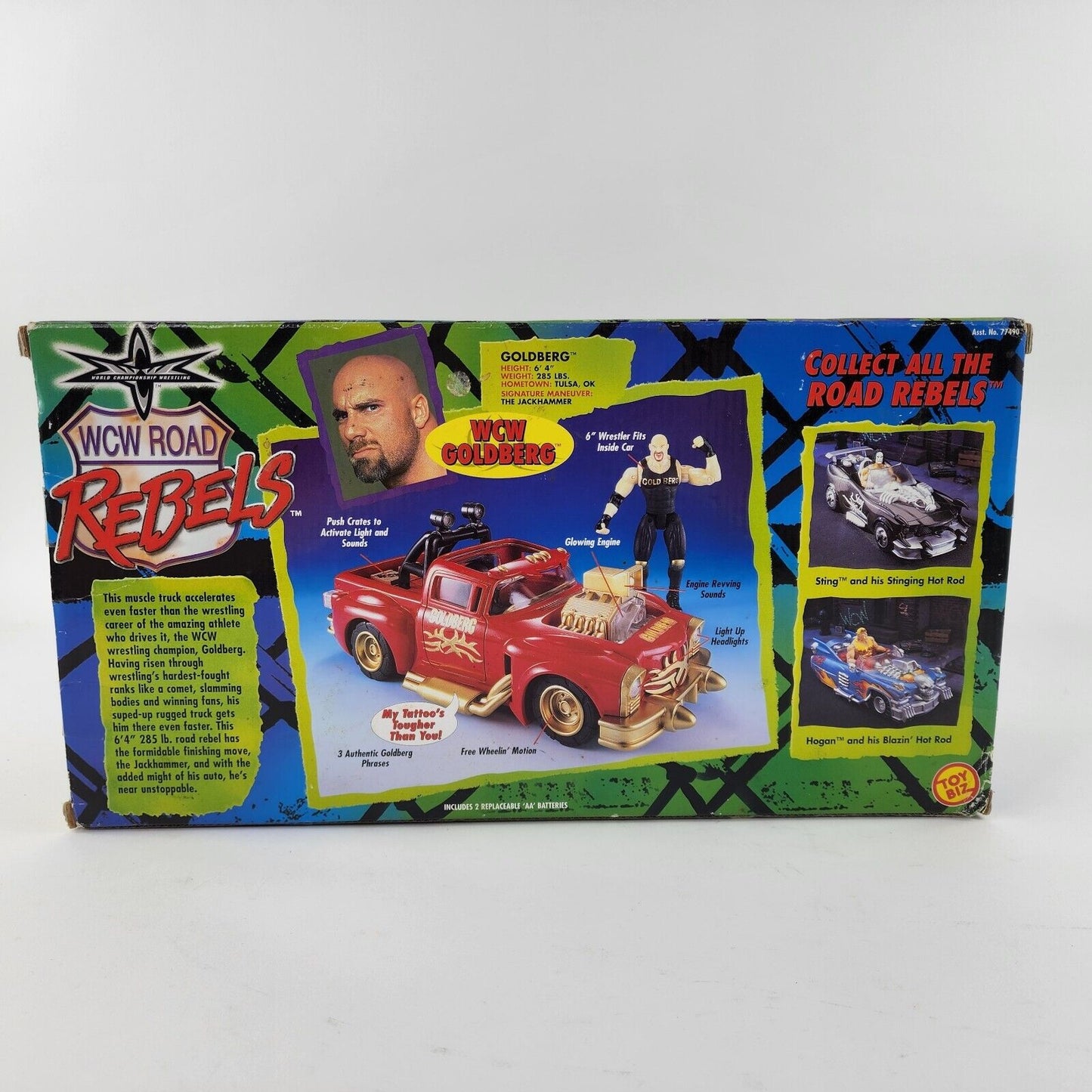 2000 WCW Toy Biz Road Rebels Goldberg