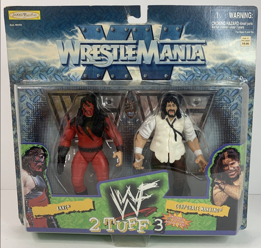 1999 WWF Jakks Pacific 2 Tuff Series 3 Kane & Corporate Mankind