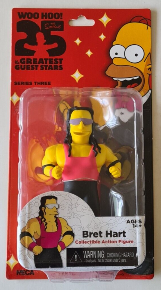 2014 NECA The Simpsons Greatest Guest Stars Series 3 Bret Hart