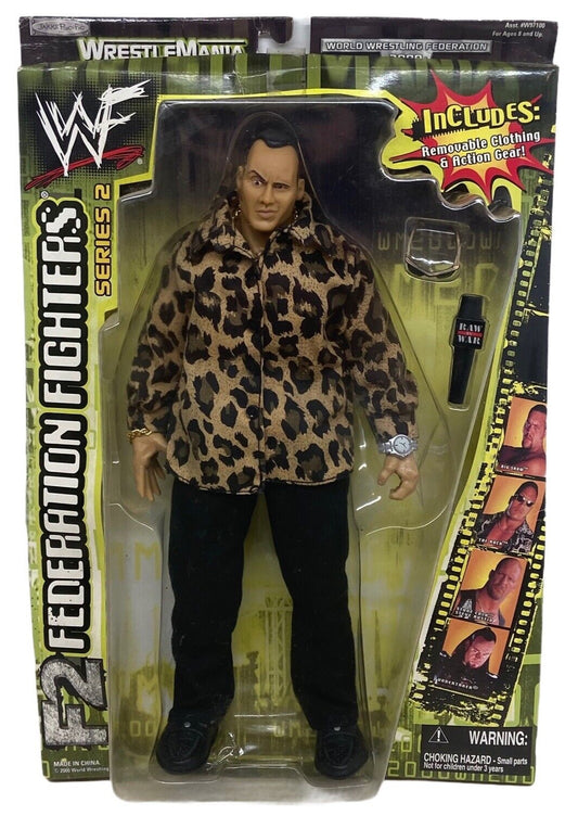2000 WWF Jakks Pacific 12" Federation Fighters Series 2 The Rock