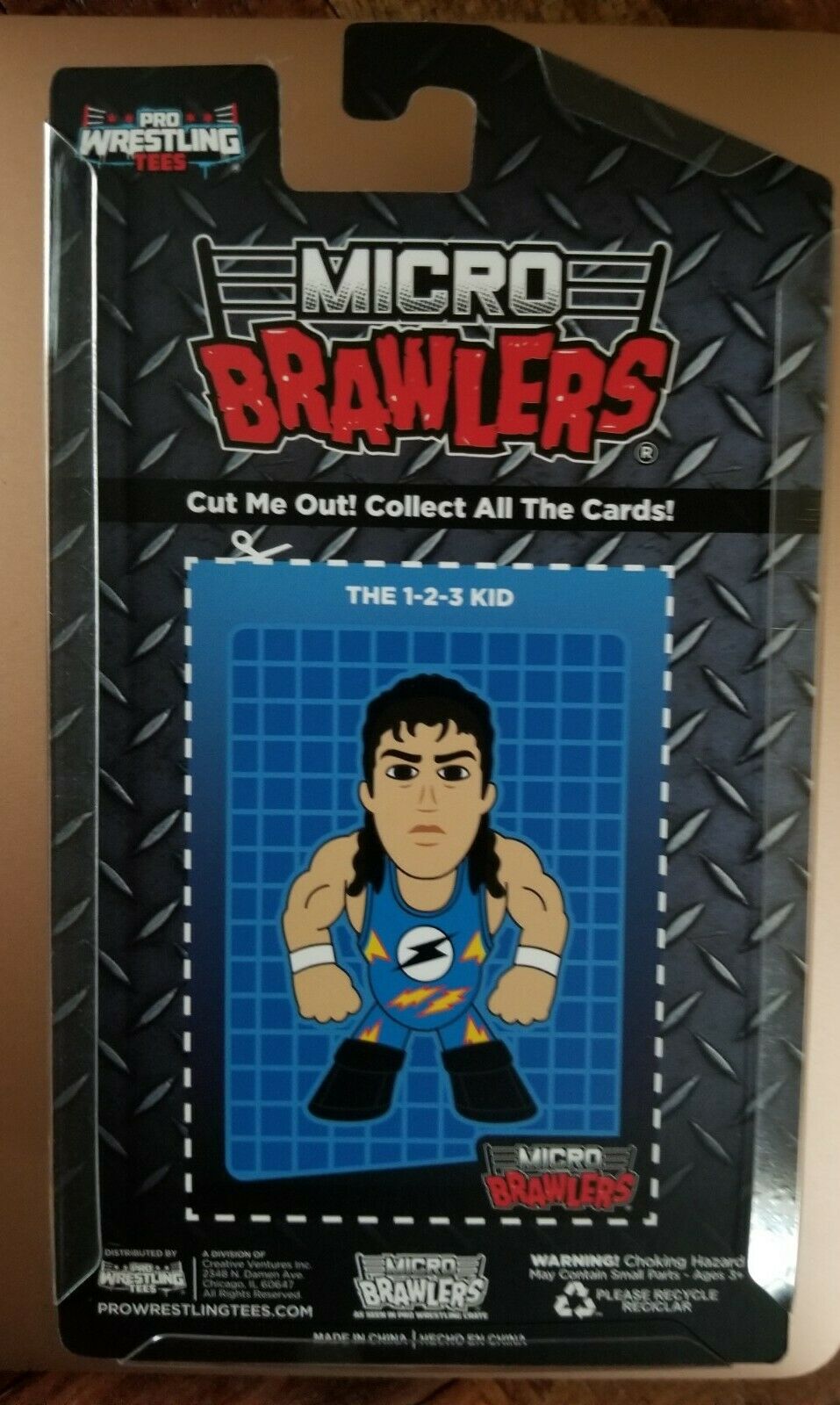 2022 Pro Wrestling Tees Crate Exclusive Micro Brawlers 1-2-3 Kid [April, Chase]