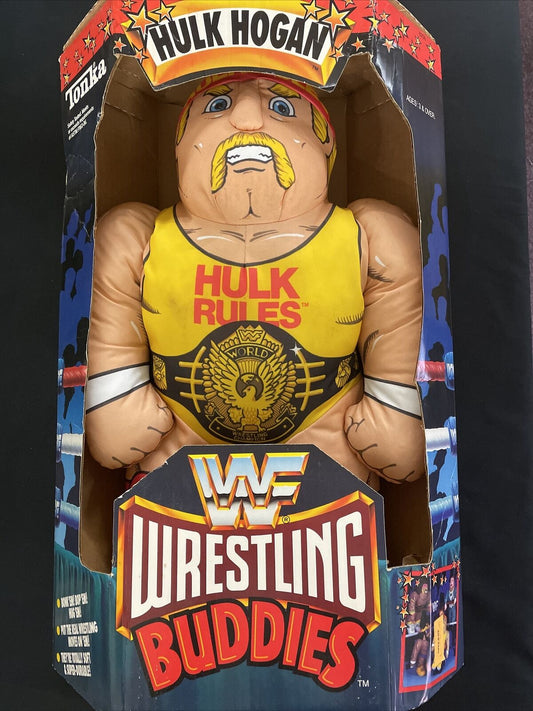 1990 WWF Tonka Wrestling Buddies Series 1 Hulk Hogan [Eyebrows Under Bandana]
