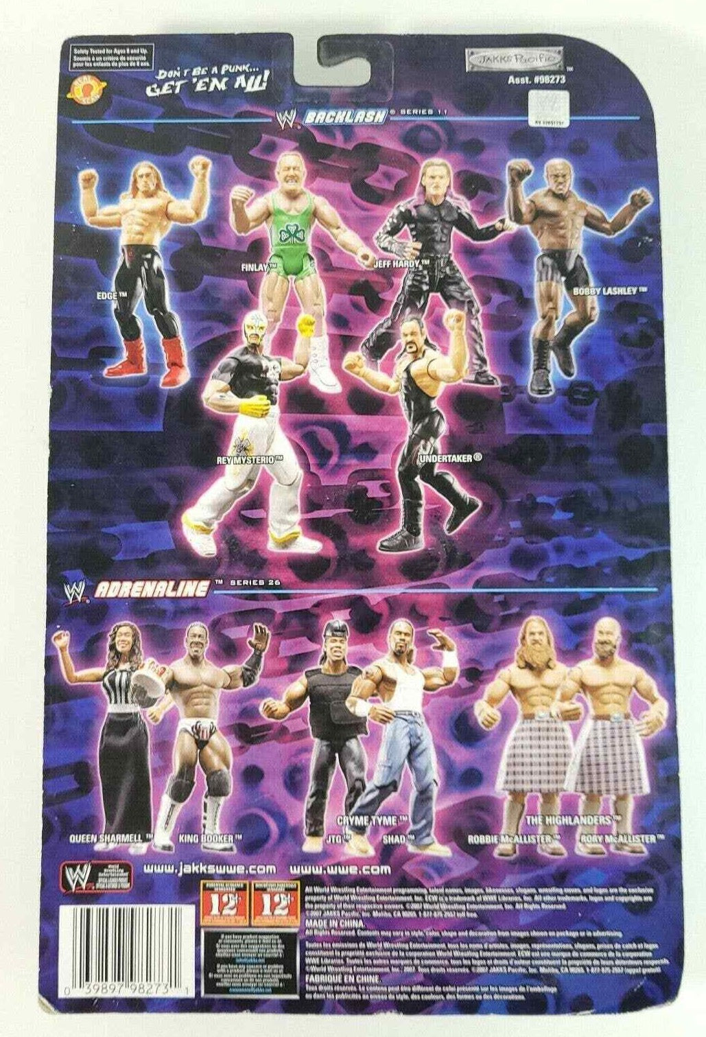 2007 WWE Jakks Pacific Titantron Live Backlash Series 11 Jeff