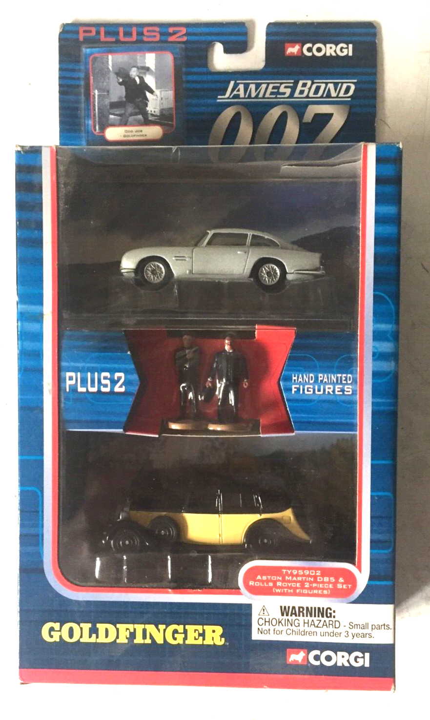 2001 Corgi Goldfinger Aston Martin DB5 & Rolls Royce [With Oddjob]