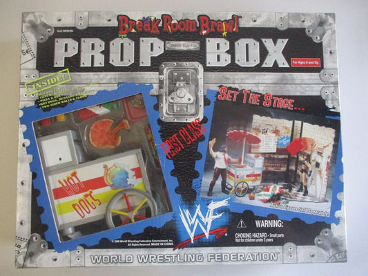 2000 WWF Jakks Pacific Titantron Live Break Room Brawl Prop Box