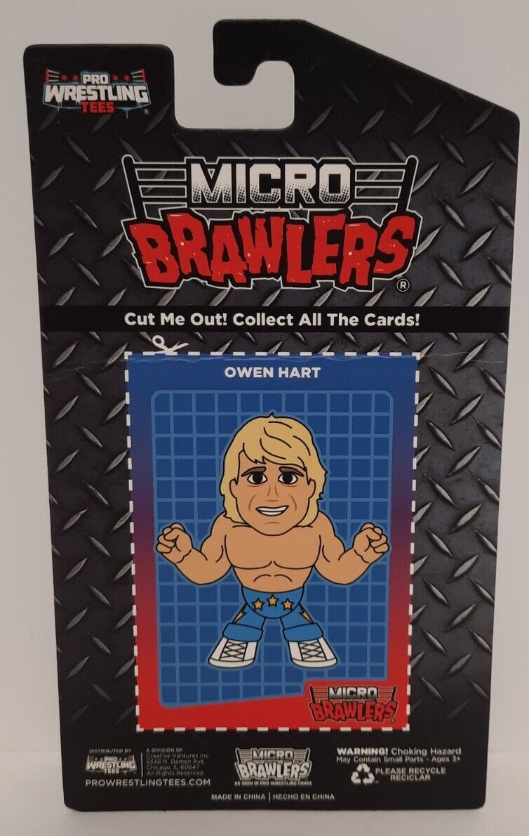 2021 Pro Wrestling Tees Crate Exclusive Micro Brawlers Owen Hart [February, Chase]