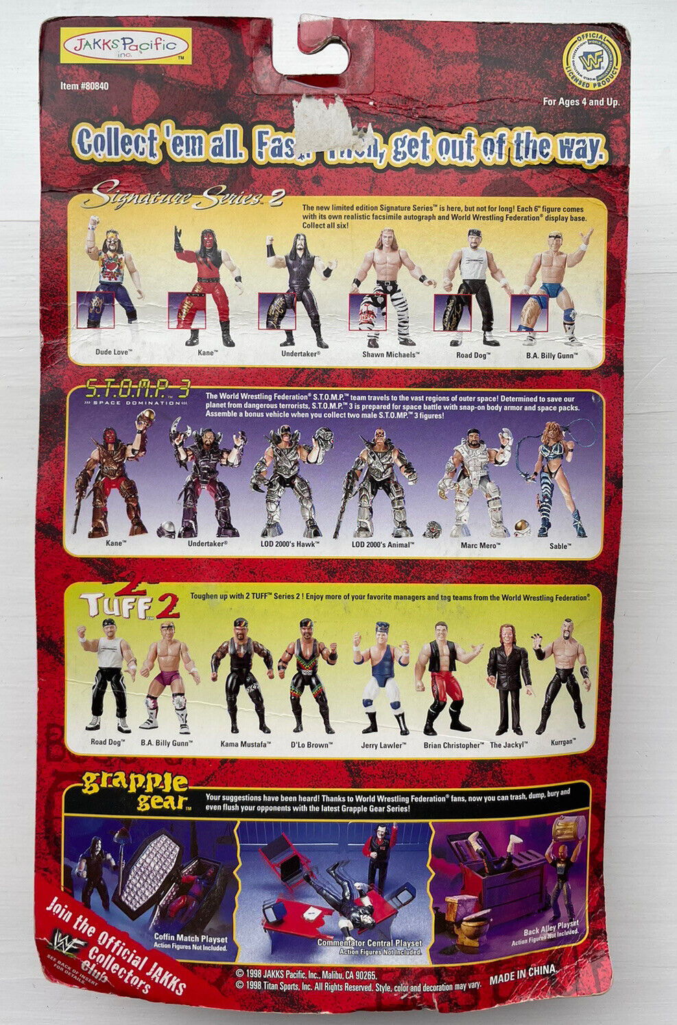 超絶レア商品　1998chan ho parkフィギュア 1998 WWF Jakks Pacific Best of 1998 Series 1 Brian Christopher