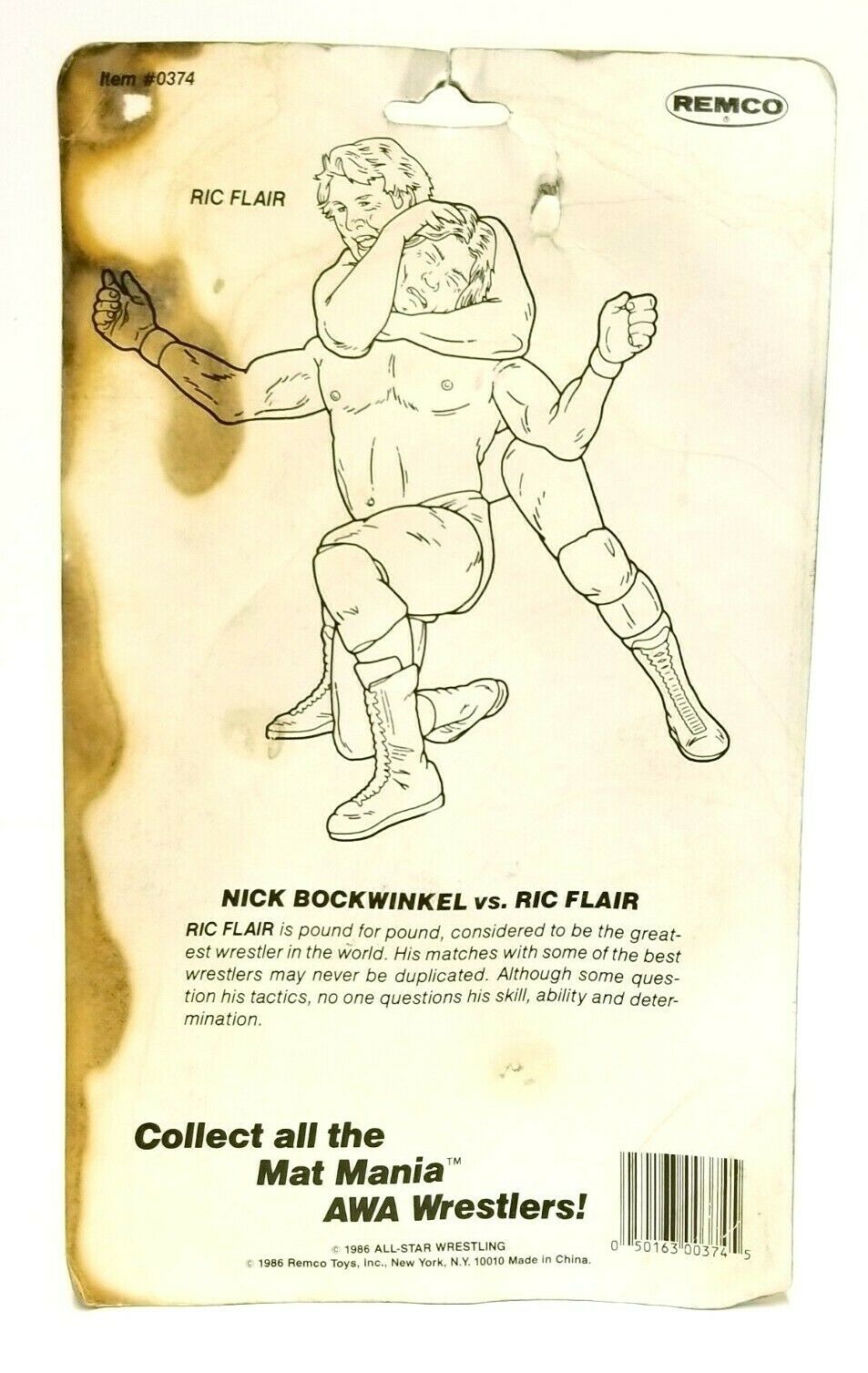 1986 AWA Remco All Star Wrestlers Series 5 "Mat Mania" Ric Flair [Rerelease]