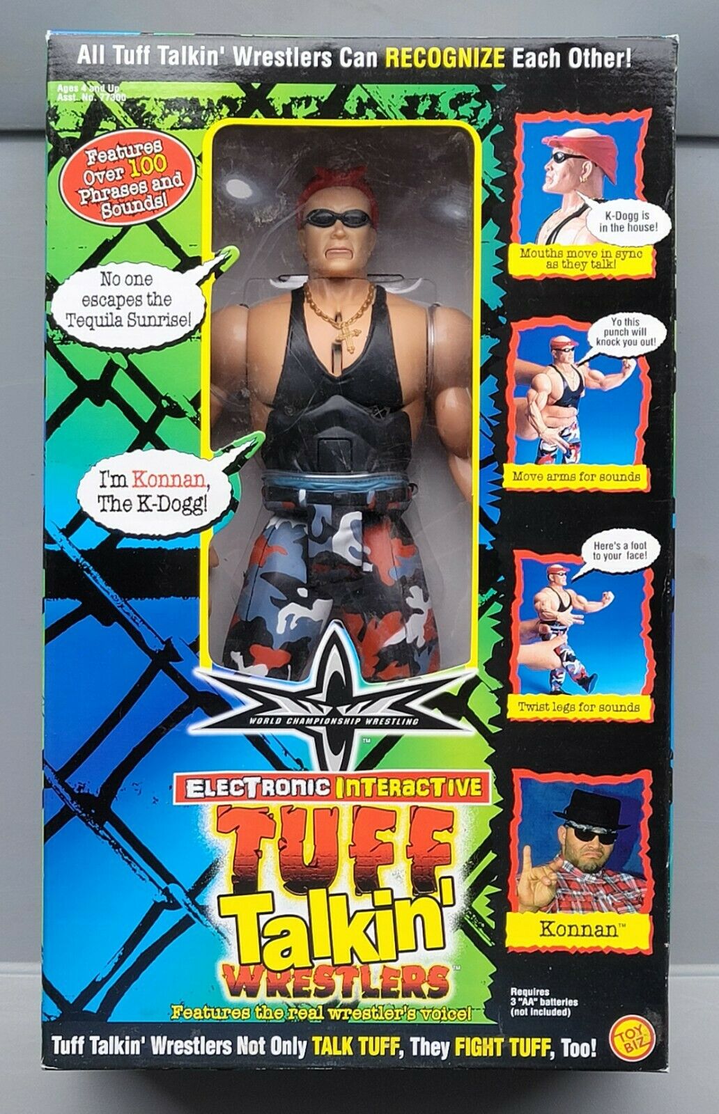 1999 WCW Toy Biz Tuff Talkin' Wrestlers Konnan