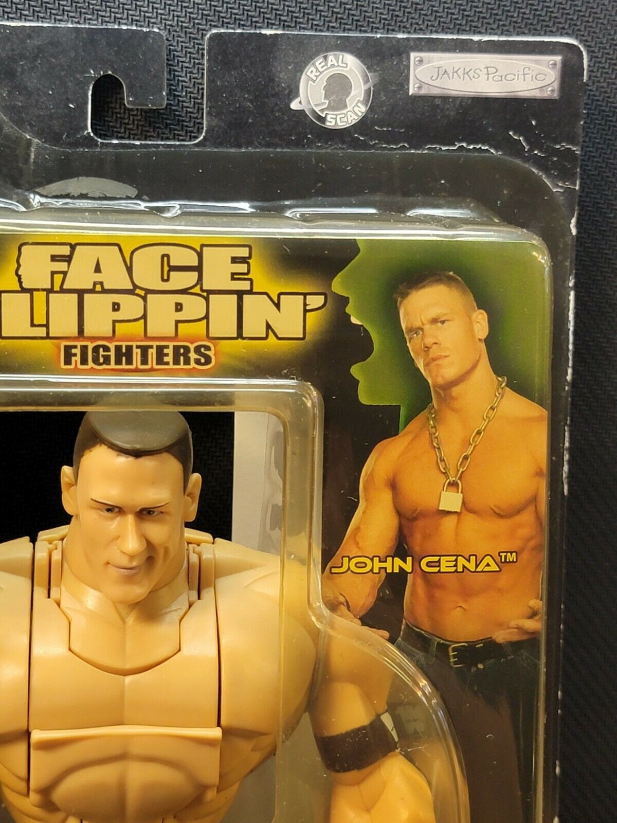 2005 WWE Jakks Pacific Face Flippin' Fighters Series 1 John Cena