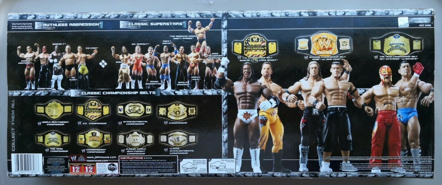 2006 WWE Jakks Pacific U.S. Championship Belt [With Booker T & Chris Benoit]