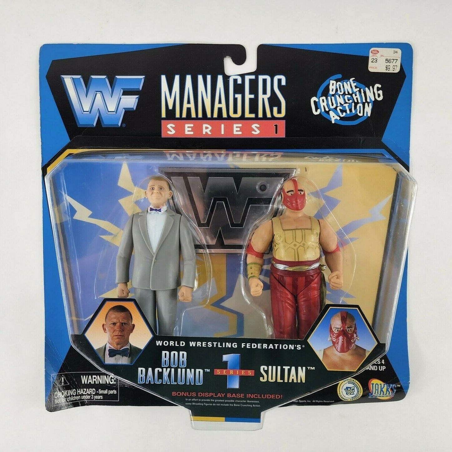 1997 WWF Jakks Pacific Managers Series 1: Bob Backlund & Sultan