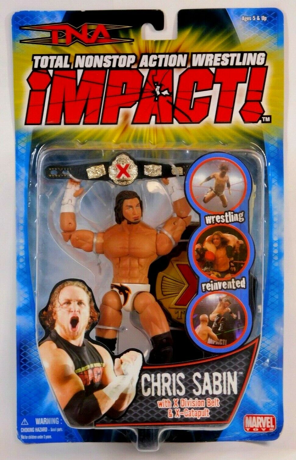 2005 Total Nonstop Action [TNA] Wrestling Impact! Marvel Toys Series 3 Chris Sabin