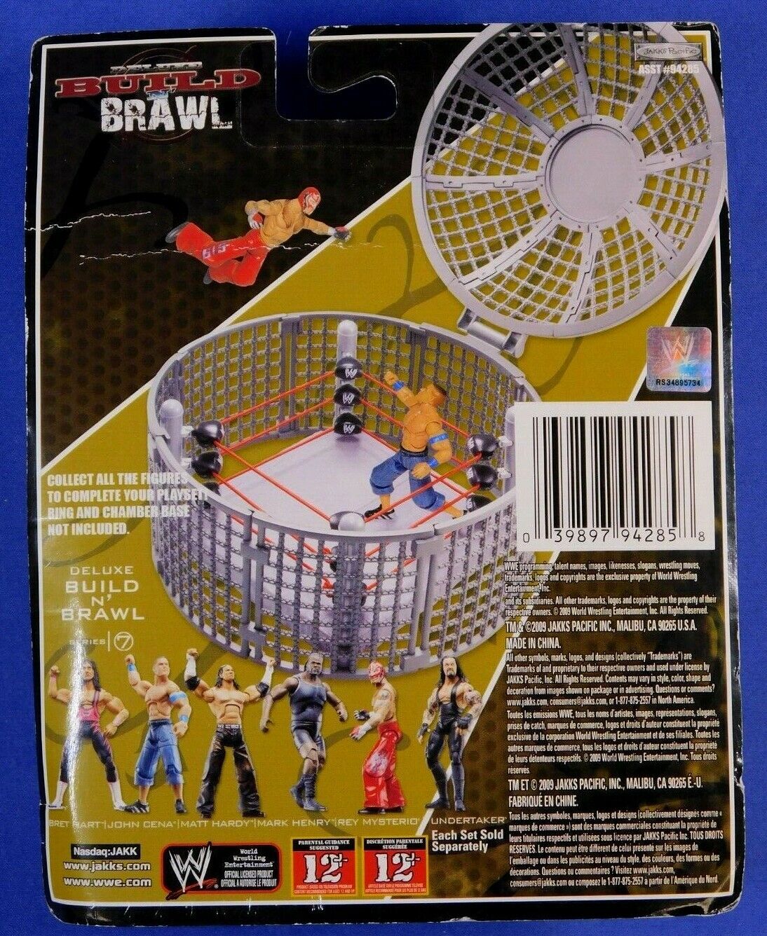 2008 WWE Jakks Pacific Deluxe Build 'N' Brawl Series 7 Bret Hart