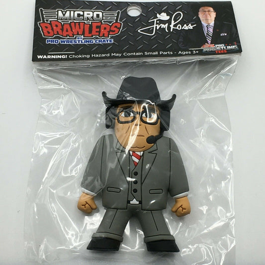 2019 Pro Wrestling Tees Crate Exclusive Micro Brawlers Jim Ross [March]