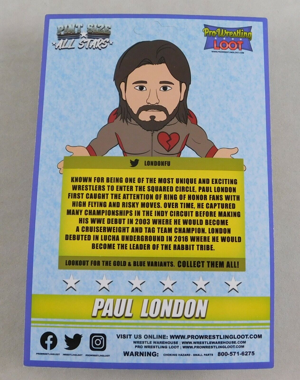 2020 Pro Wrestling Loot Pint Size All Stars Paul London [December]