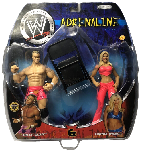 2004 WWE Jakks Pacific Adrenaline Series 4 Billy Gunn & Torrie Wilson