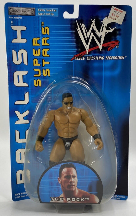 2001 WWF Jakks Pacific Backlash Series 3 The Rock [Exclusive]