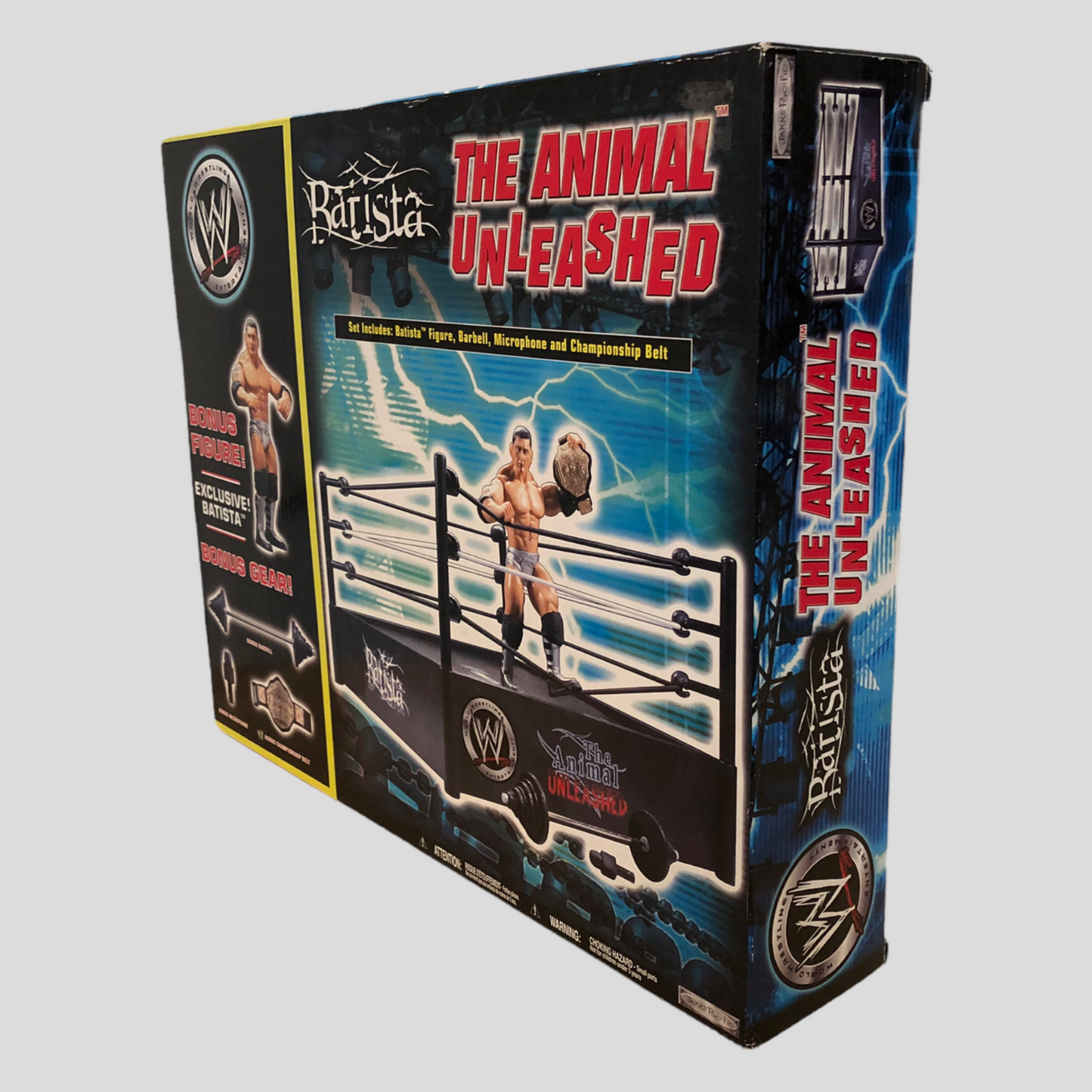 2006 WWE Jakks Pacific The Animal Unleashed Ring [With Batista]