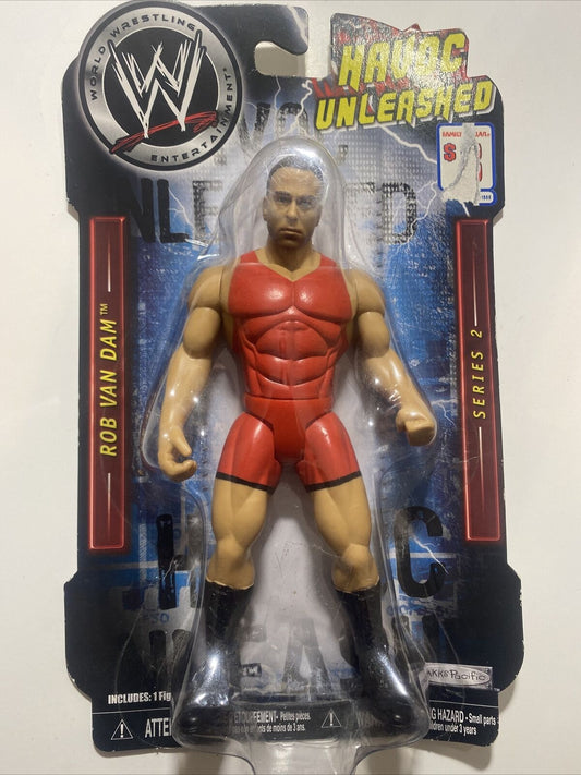 2006 WWE Jakks Pacific Bone-Crunching Action Havoc Unleashed Series 2 Rob Van Dam