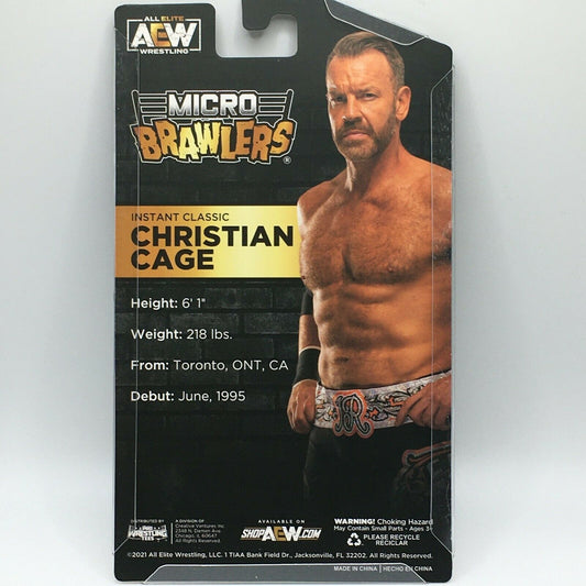 2021 AEW Pro Wrestling Tees Micro Brawlers Limited Edition Christian Cage