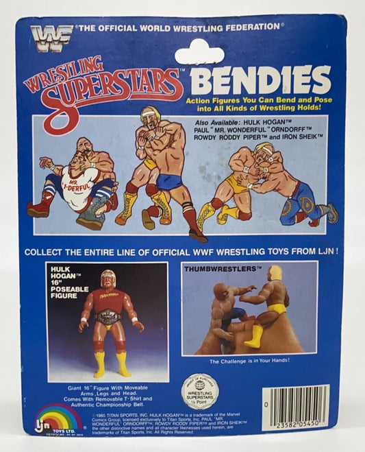 1986 WWF LJN Wrestling Superstars Bendies Series 1 Rowdy Roddy Piper
