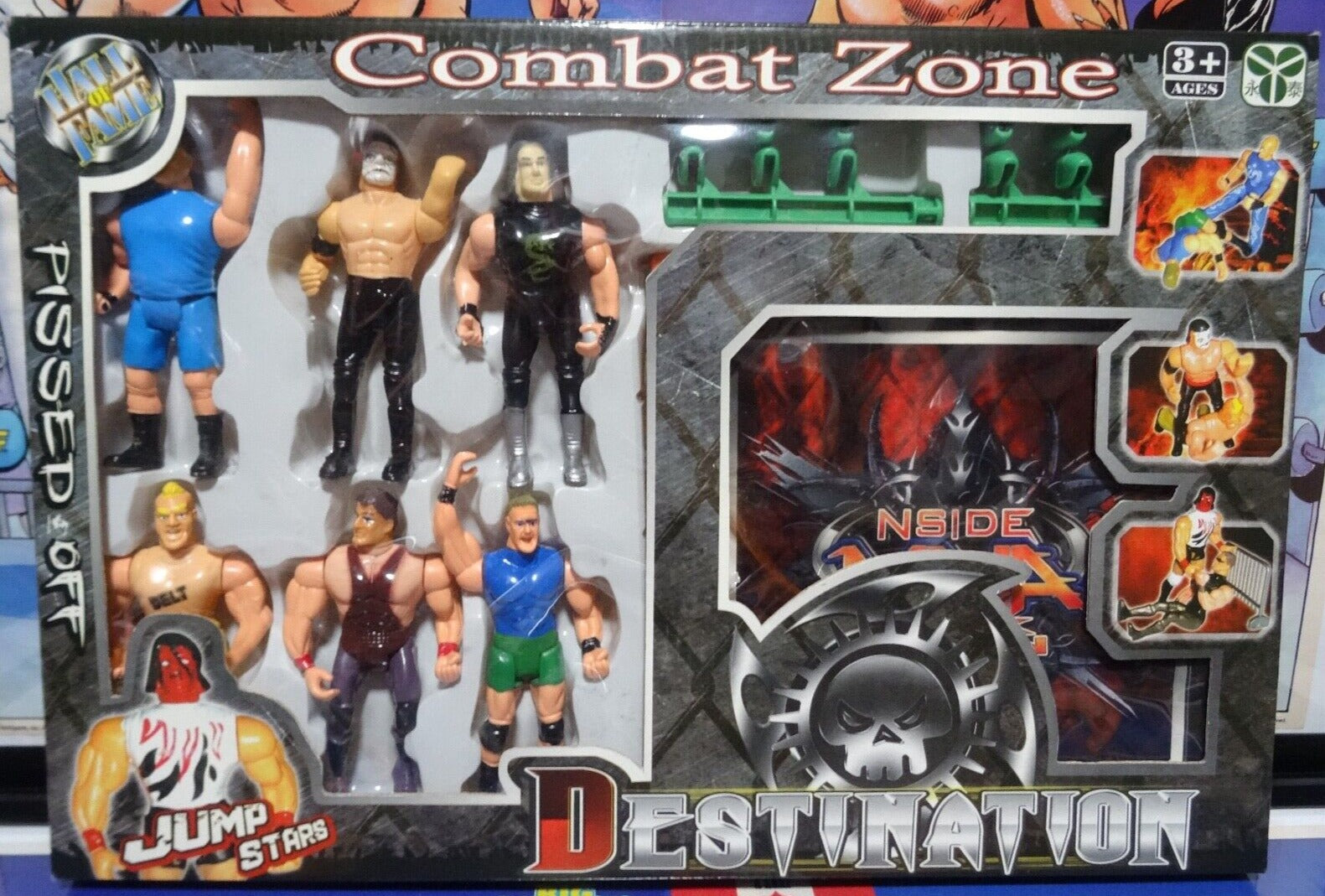 2011 Combat Zone Bootleg/Knockoff Wrestling Ring – Wrestling Figure ...