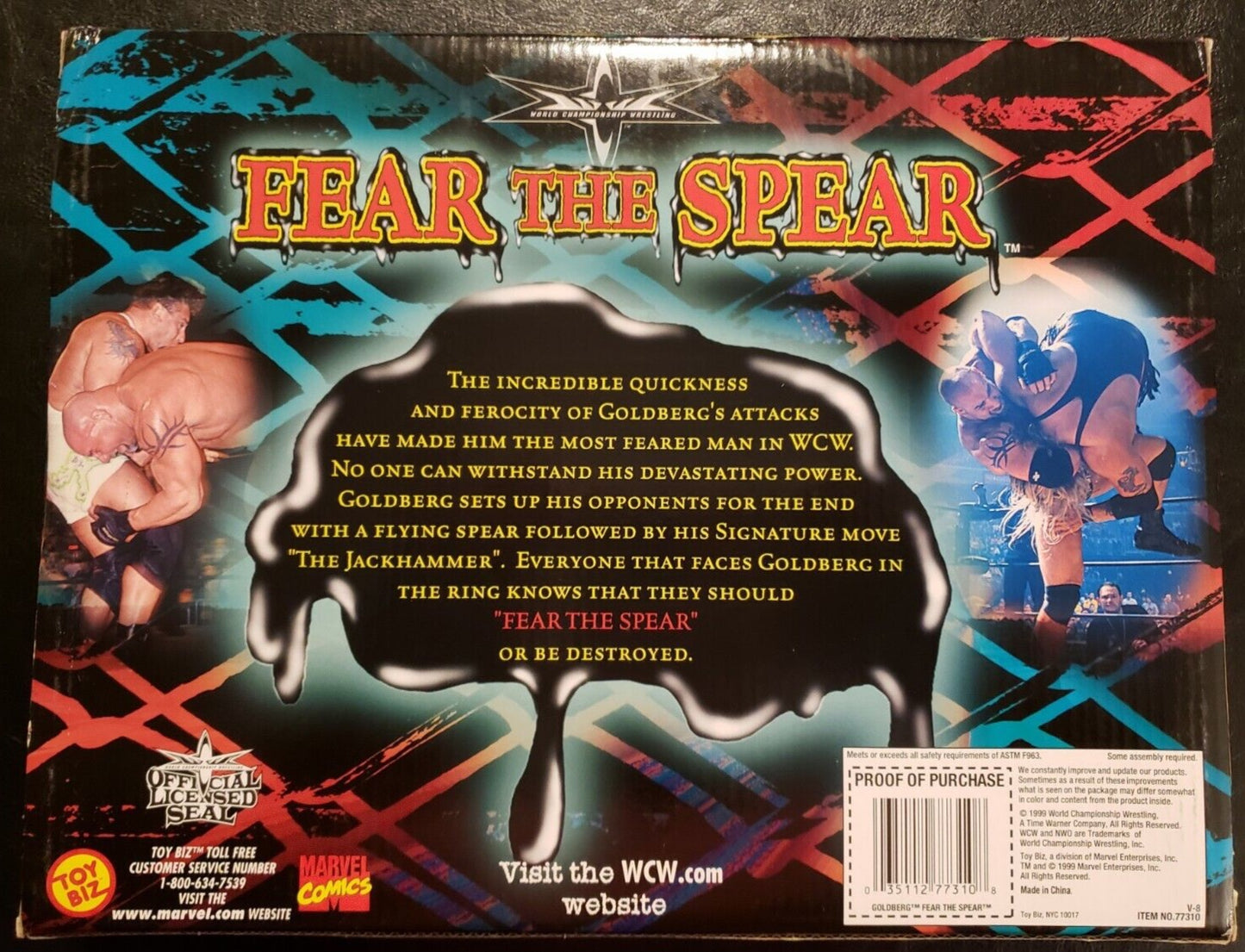 1999 WCW Toy Biz Fear the Spear: Goldberg