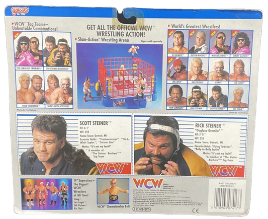 1991 WCW Galoob Series 2 UK Exclusive The Steiner Brothers: Scott Steiner & Rick Steiner
