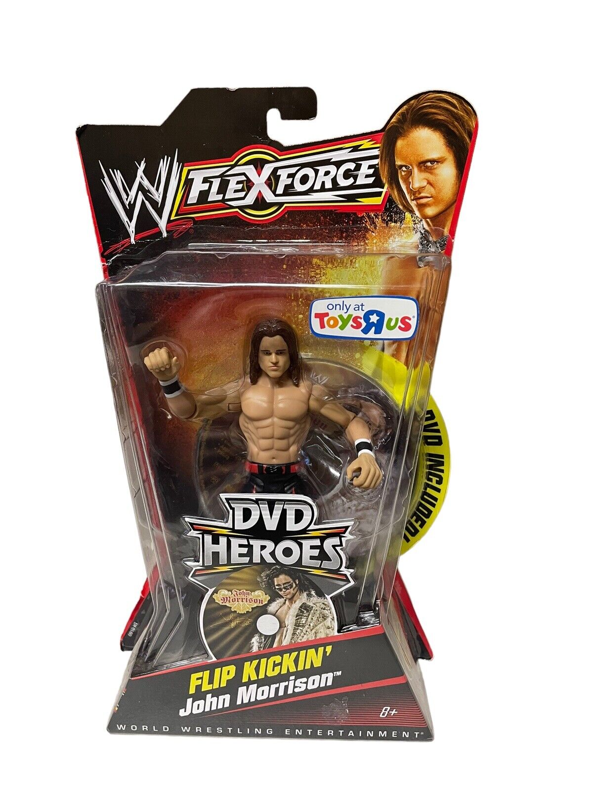 2010 WWE Mattel Flex Force DVD Heroes Flip Kickin' John Morrison