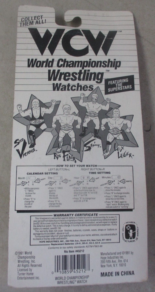 1991 WCW Hope Industries Inc. Ric Flair Watch