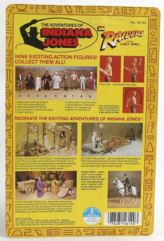 1982 Kenner Indiana Jones in Raiders of the Lost Ark German Mechanic